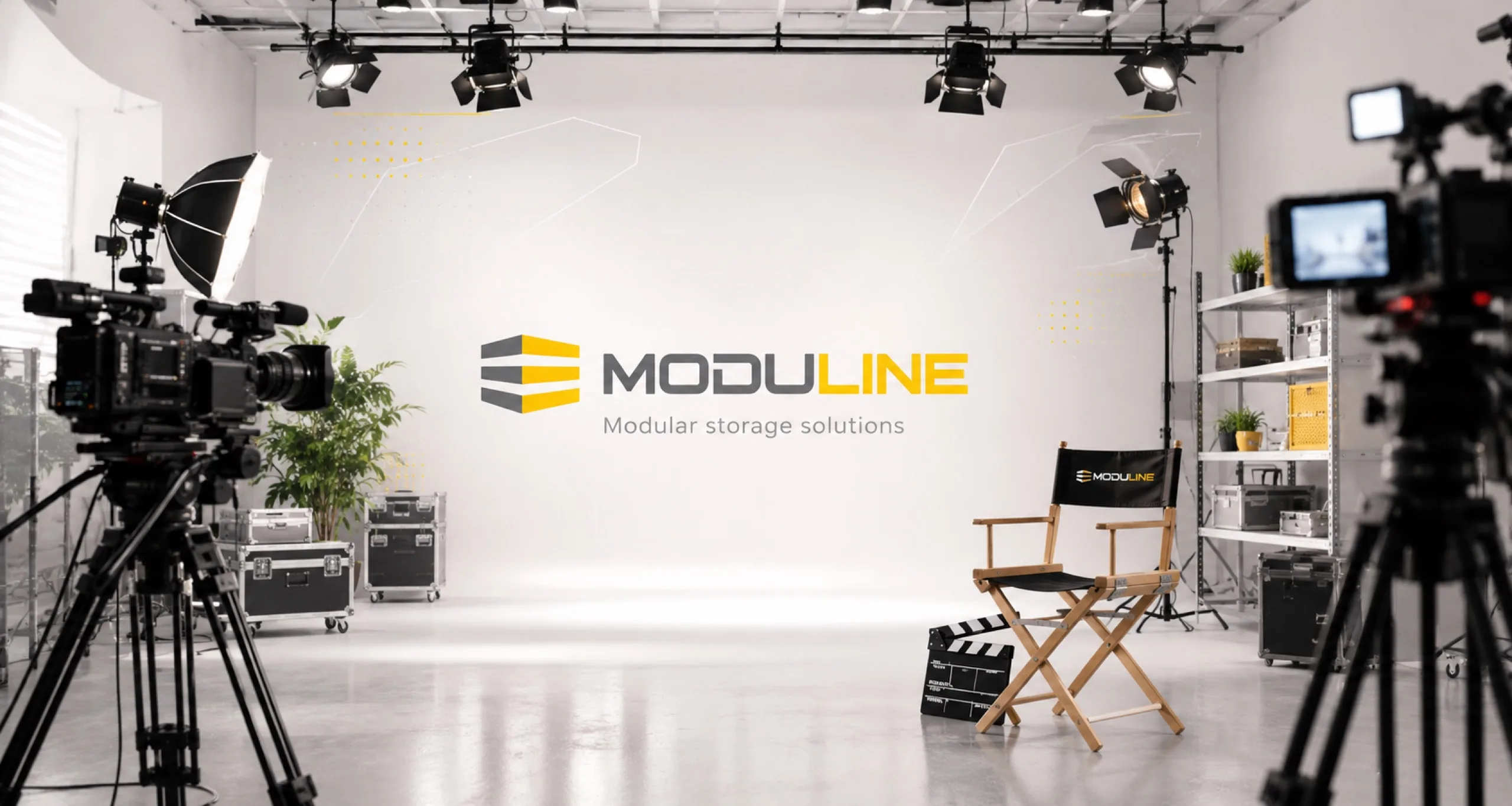Studio foto cu logo-ul Moduline — Modular storage solutions